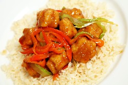 General Tso Chicken and Vegetable Rice Bowl