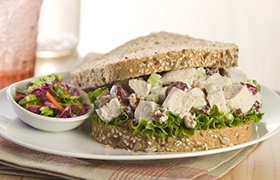 Chicken Salad with Dried Cranberries and Walnuts