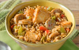 Quick Chicken and Sausage Jambalaya