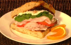 Tuscan Turkey on Focaccia Bread