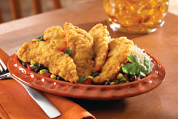 Homestyle Tenders with Black Bean and Corn Salsa