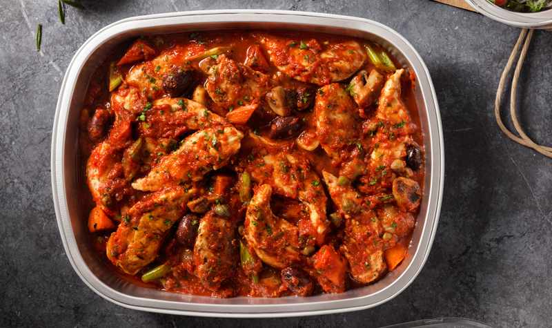 Spicy Chicken Cacciatore