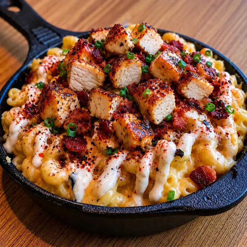 Chicken Bacon Ranch Mac and Cheese