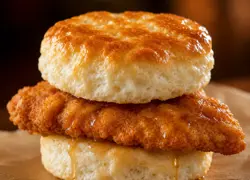 Honey Butter Fried Chicken Biscuit