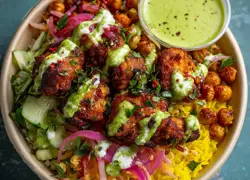 Zhug-Spiced Crispy Chicken Bowl