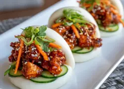 Gochujang-Honey-Glazed Chicken Bao Buns