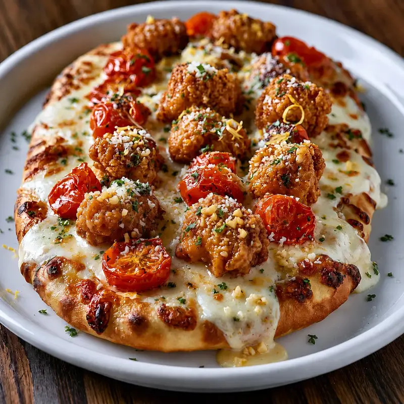 Garlic Parmesan Wing Oval Flatbread