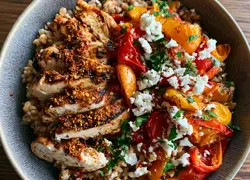 Harissa Chicken & Farro Bowl