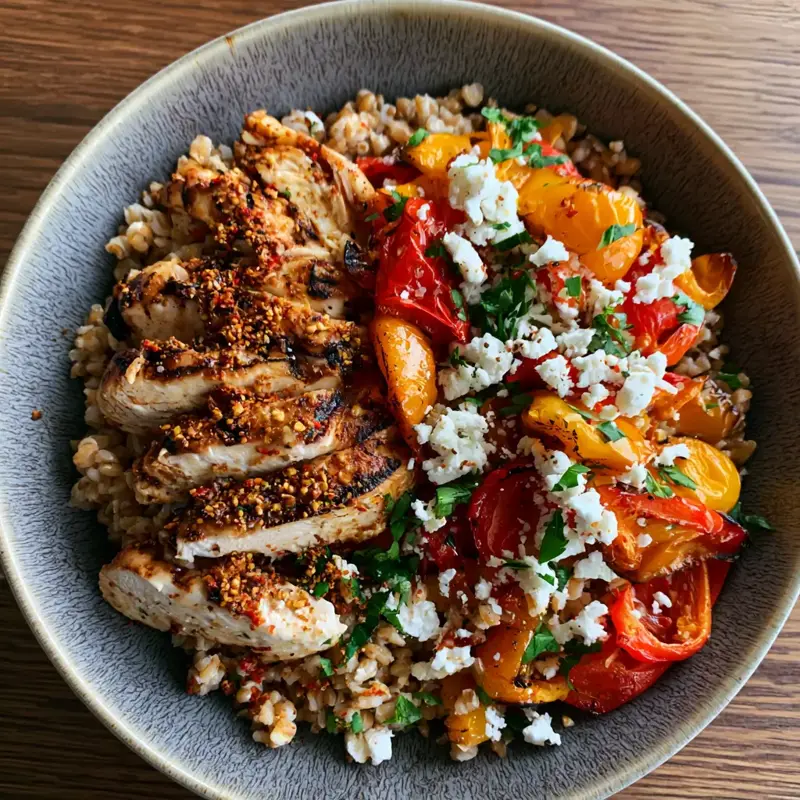 Harissa Chicken & Farro Bowl