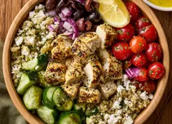 Mediterranean Quinoa Chicken Salad